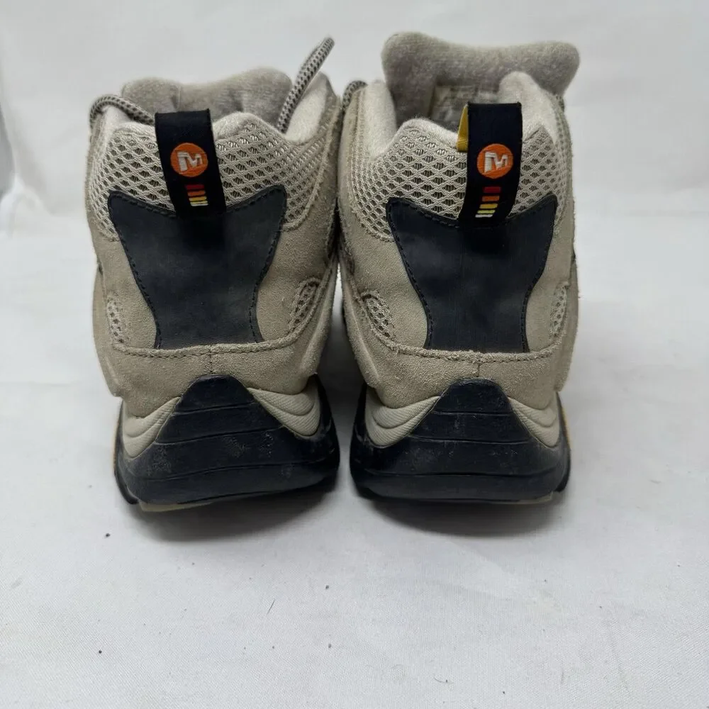 Merrell Moab Ventilator Mid Boots Mens Size 8.5 Taupe Hiking Vibram J86592
